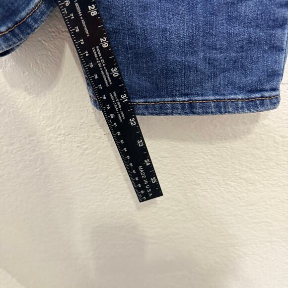 Wrangler Mens Jeans Size 31 Dark Wash Denim Blue Slim Straight Causal - Picture 5 of 12